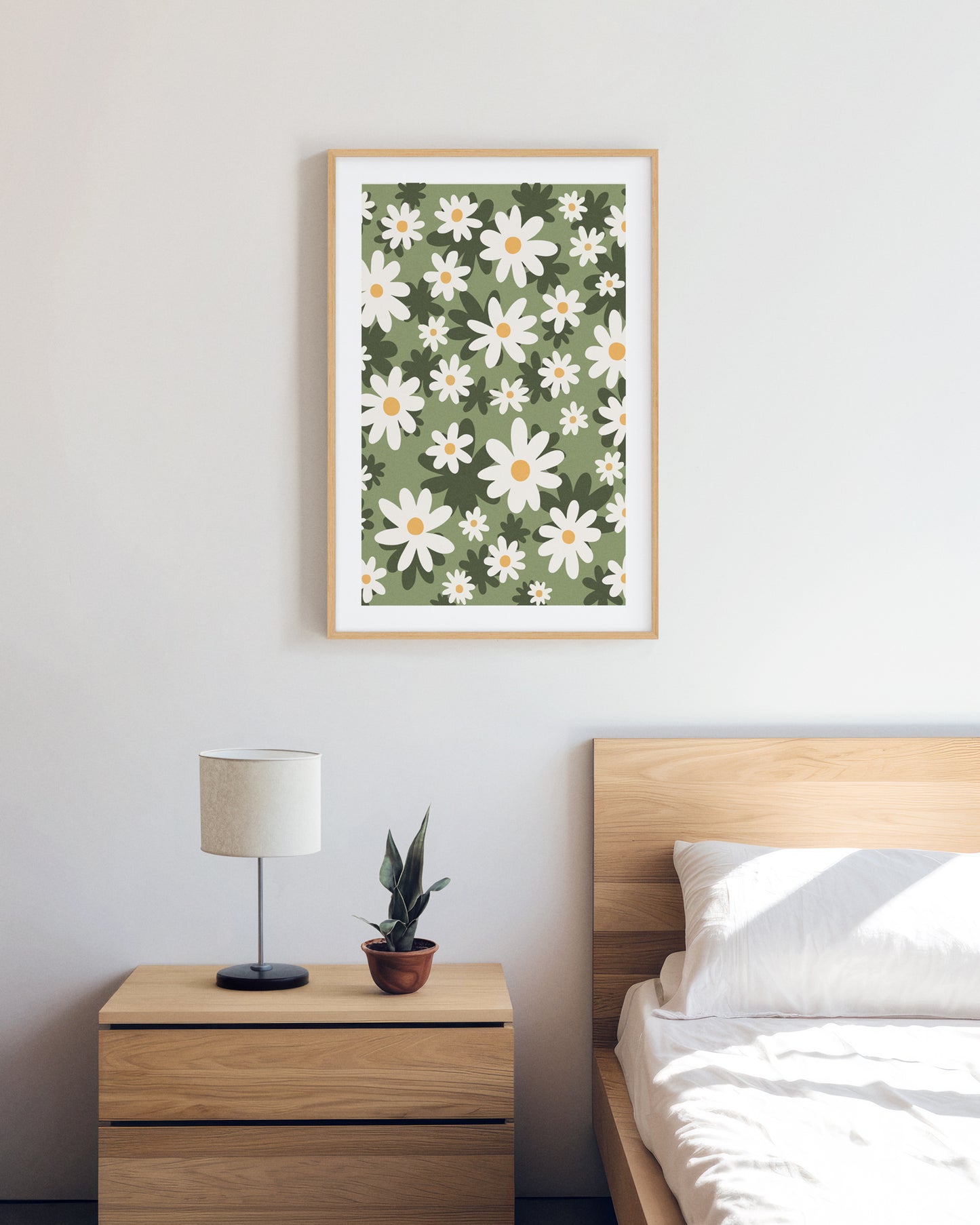 Cuadro de Lámina con Flores impreso y enmarcado