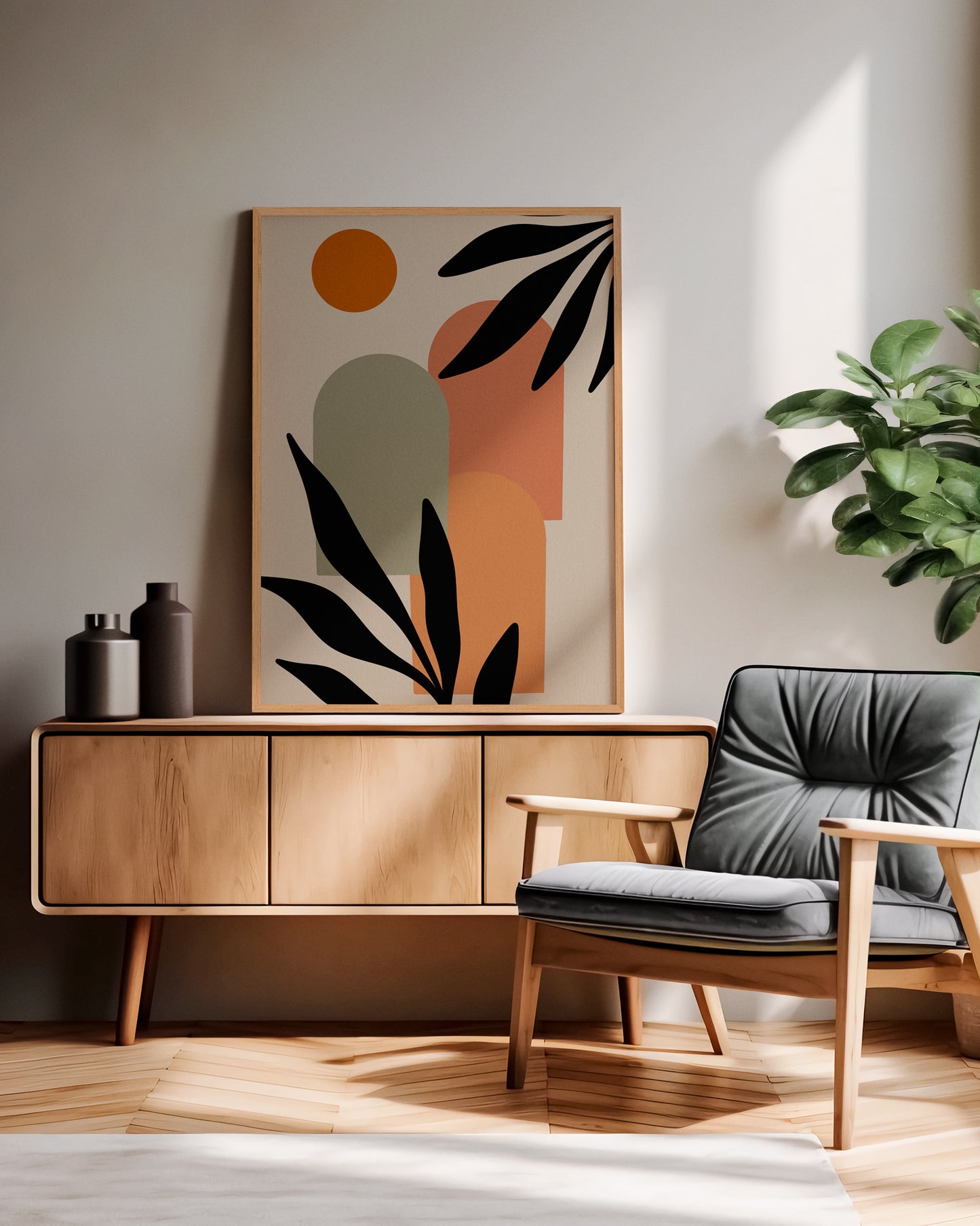 Arte abstracto impreso, ideal para espacios creativos