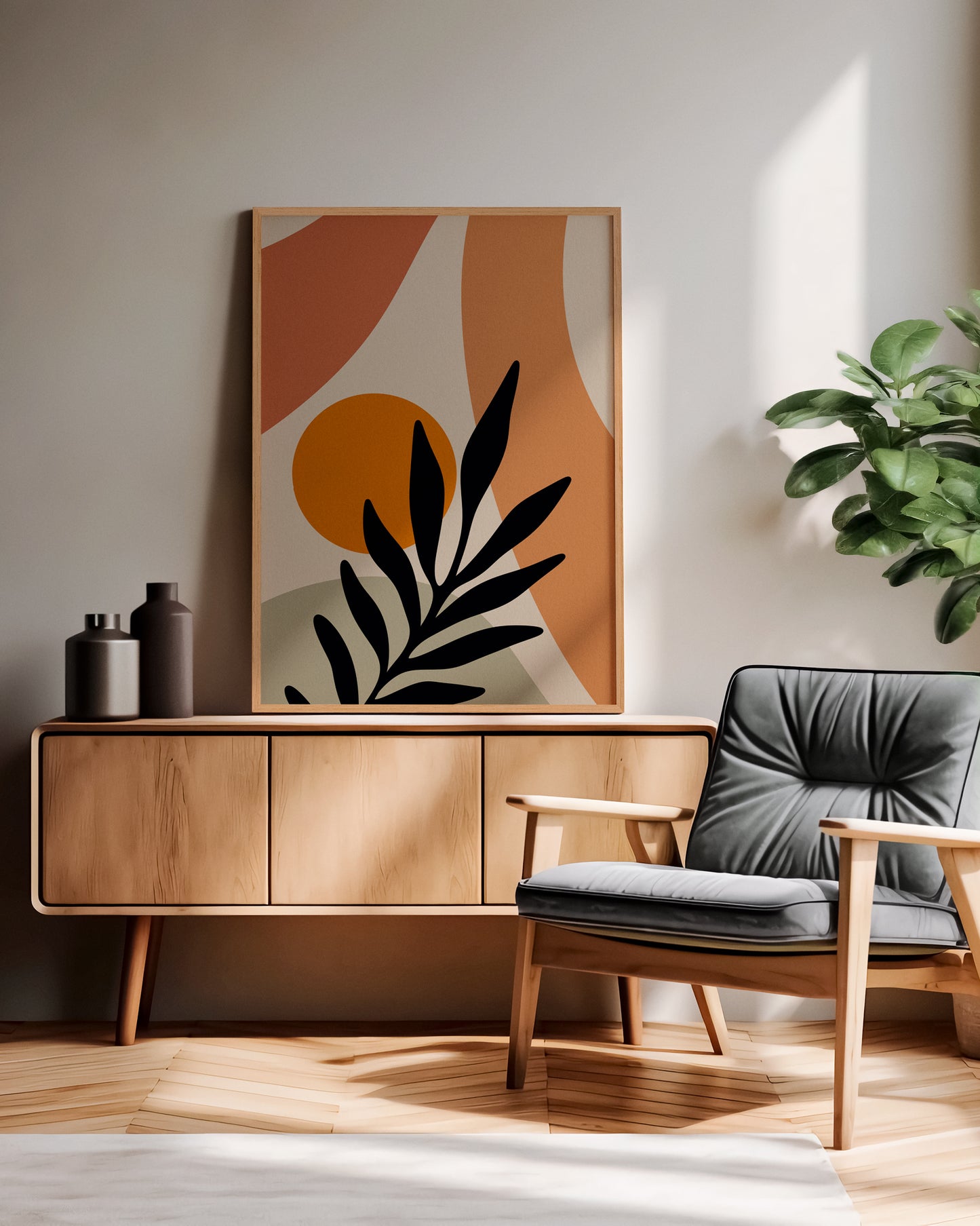 Cuadro visual con diseño contemporáneo