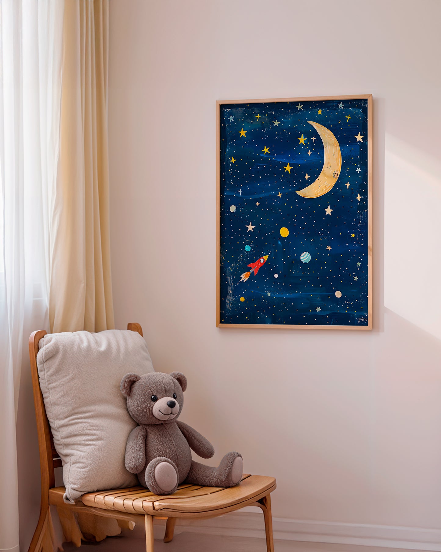 Impresión artística ideal para habitación infantil