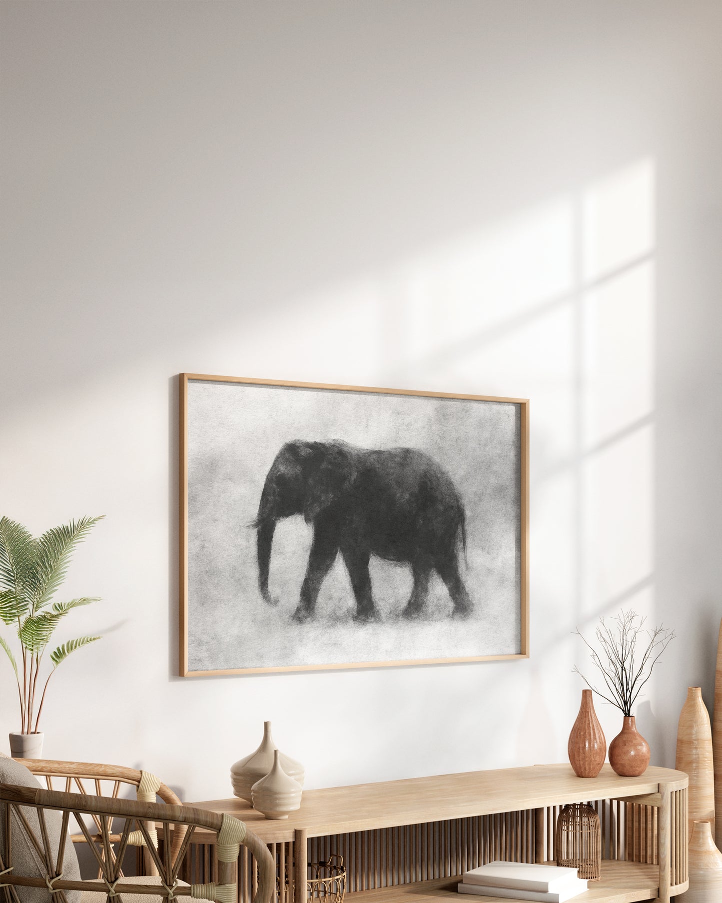 Lámina visual en blanco y negro con estilo contemporáneo y artístico