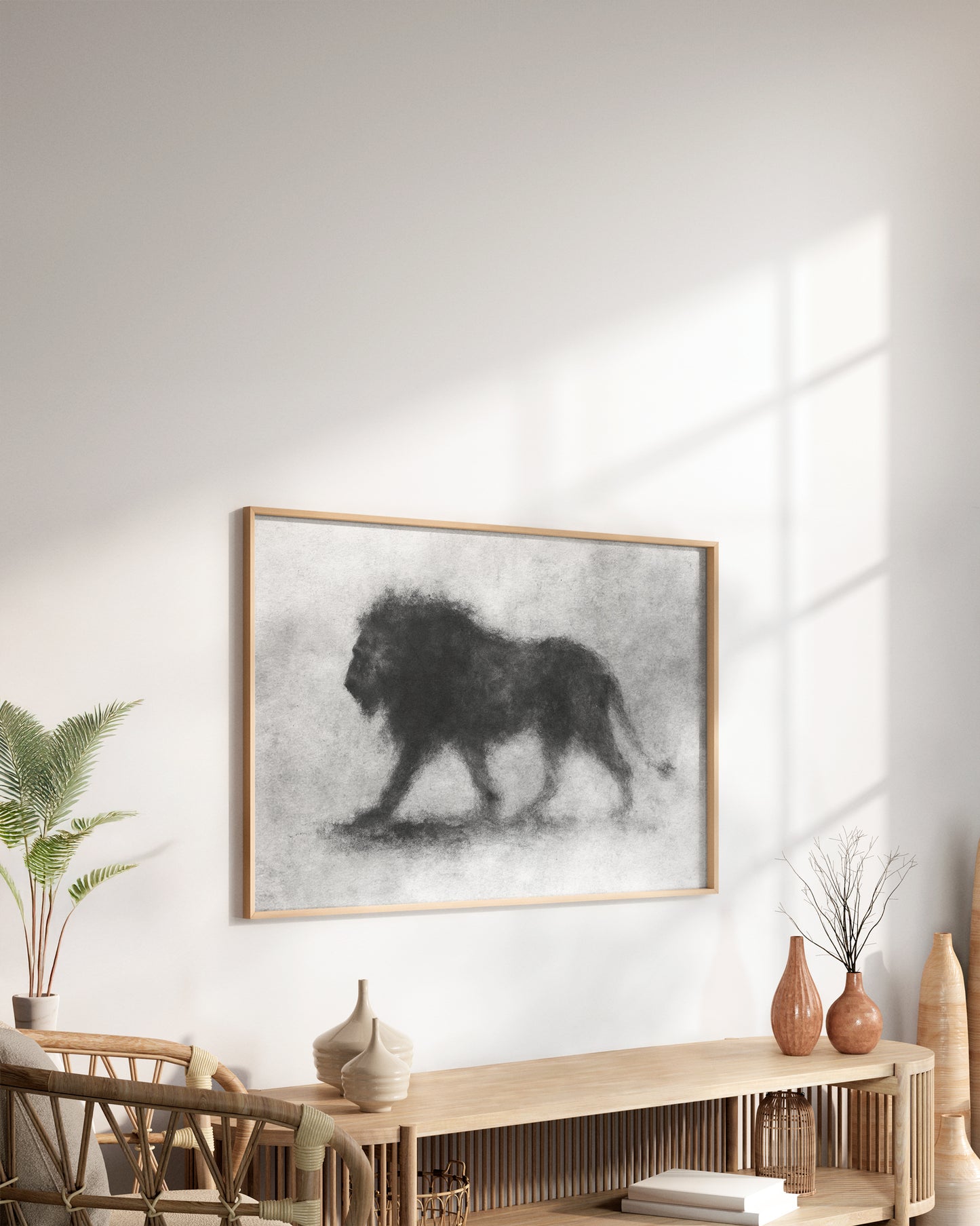 Cuadro decorativo moderno enmarcado para interiores
