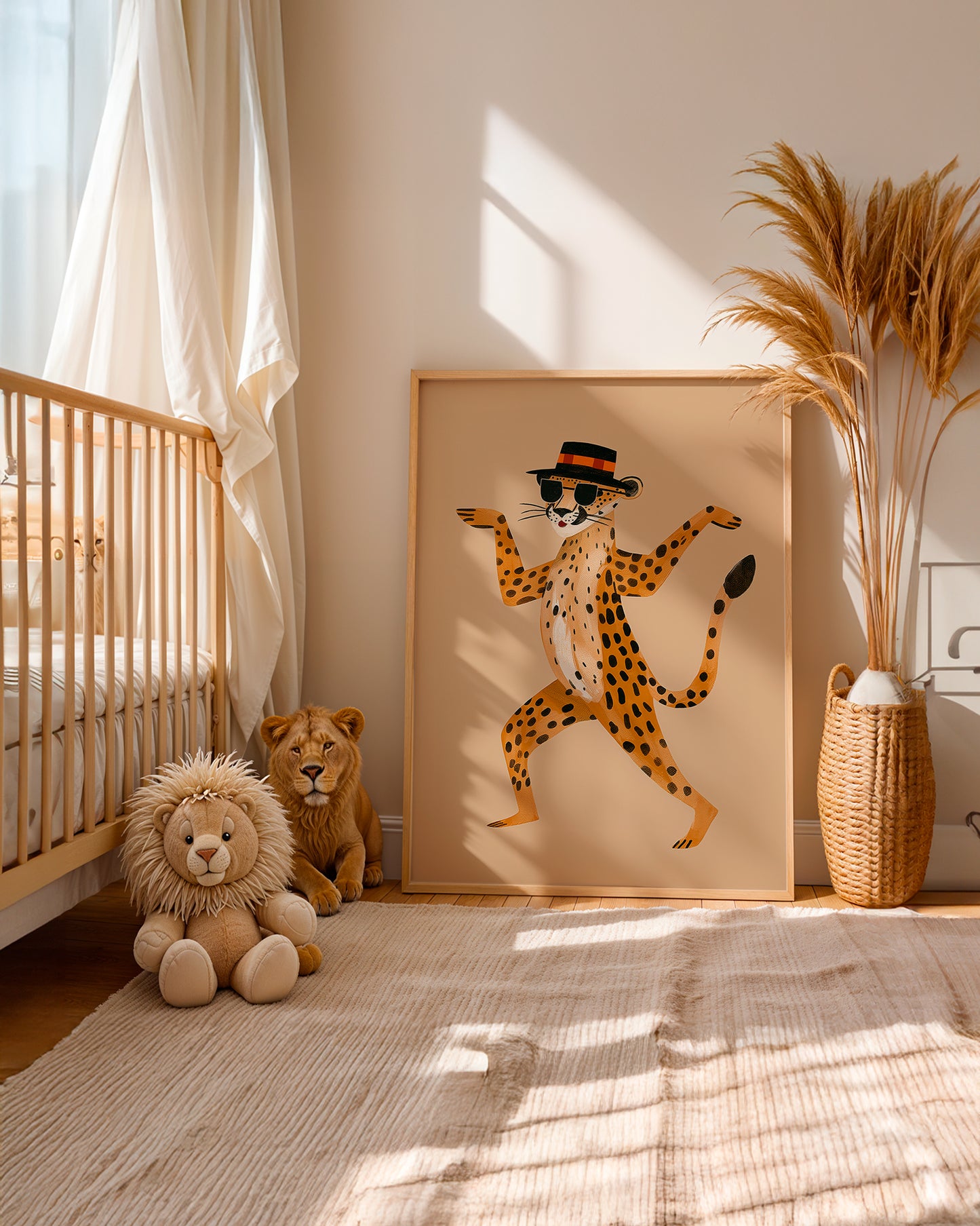 Lámina artística para cuarto infantil moderno