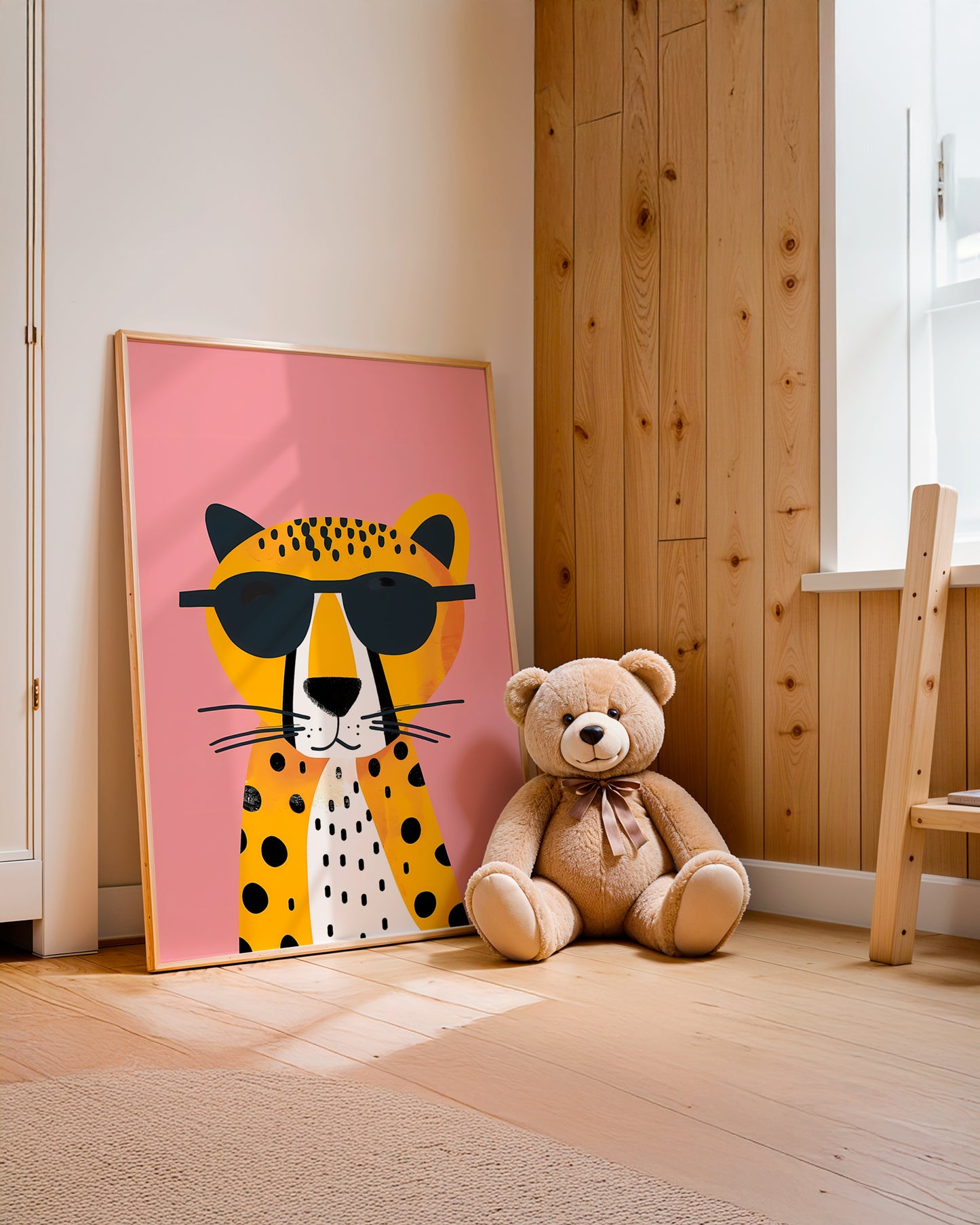 Arte mural infantil con diseño encantador