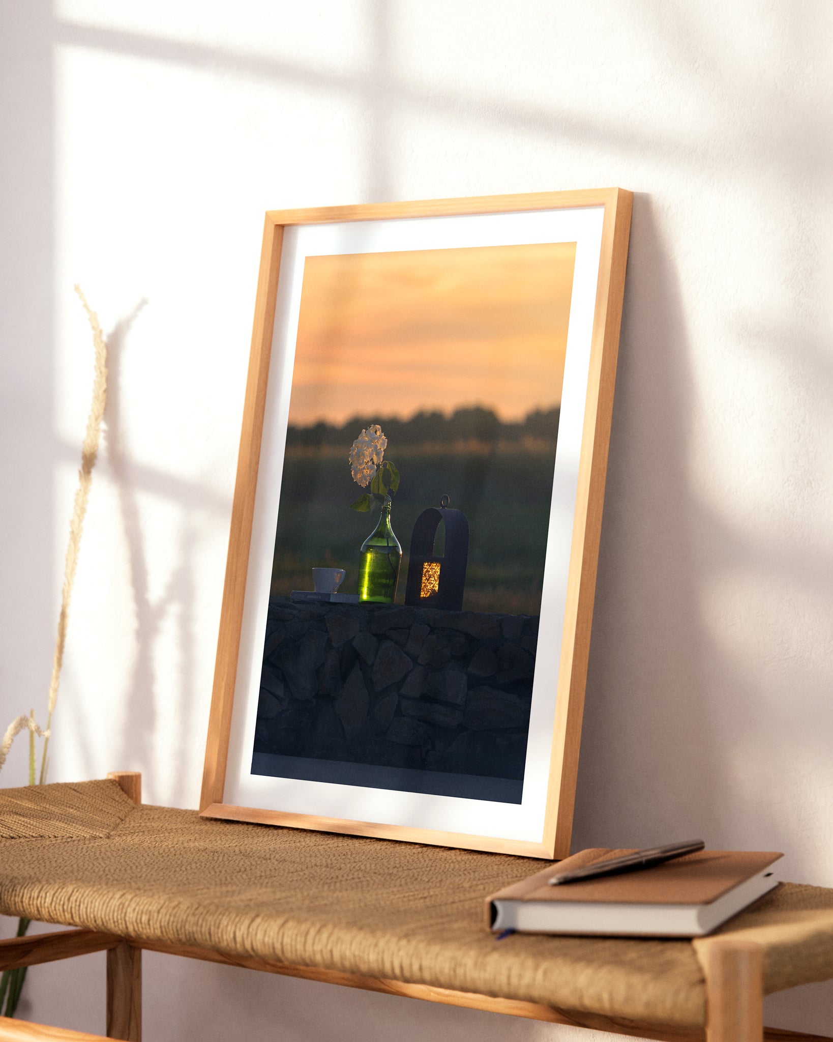 Fotografía decorativa impresa y enmarcada