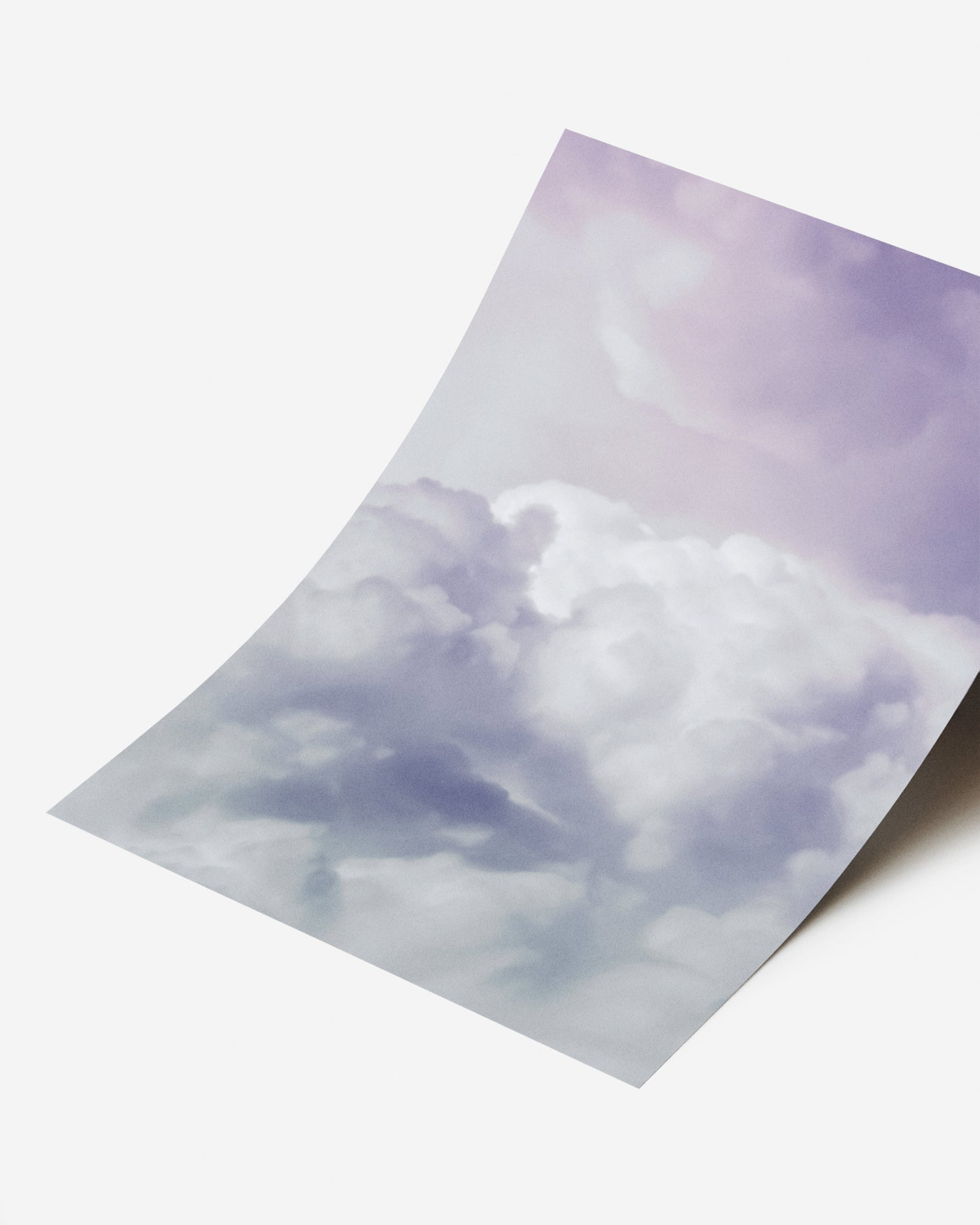 Cuadro fotográfico de nubes enmarcado - decoración de interiores