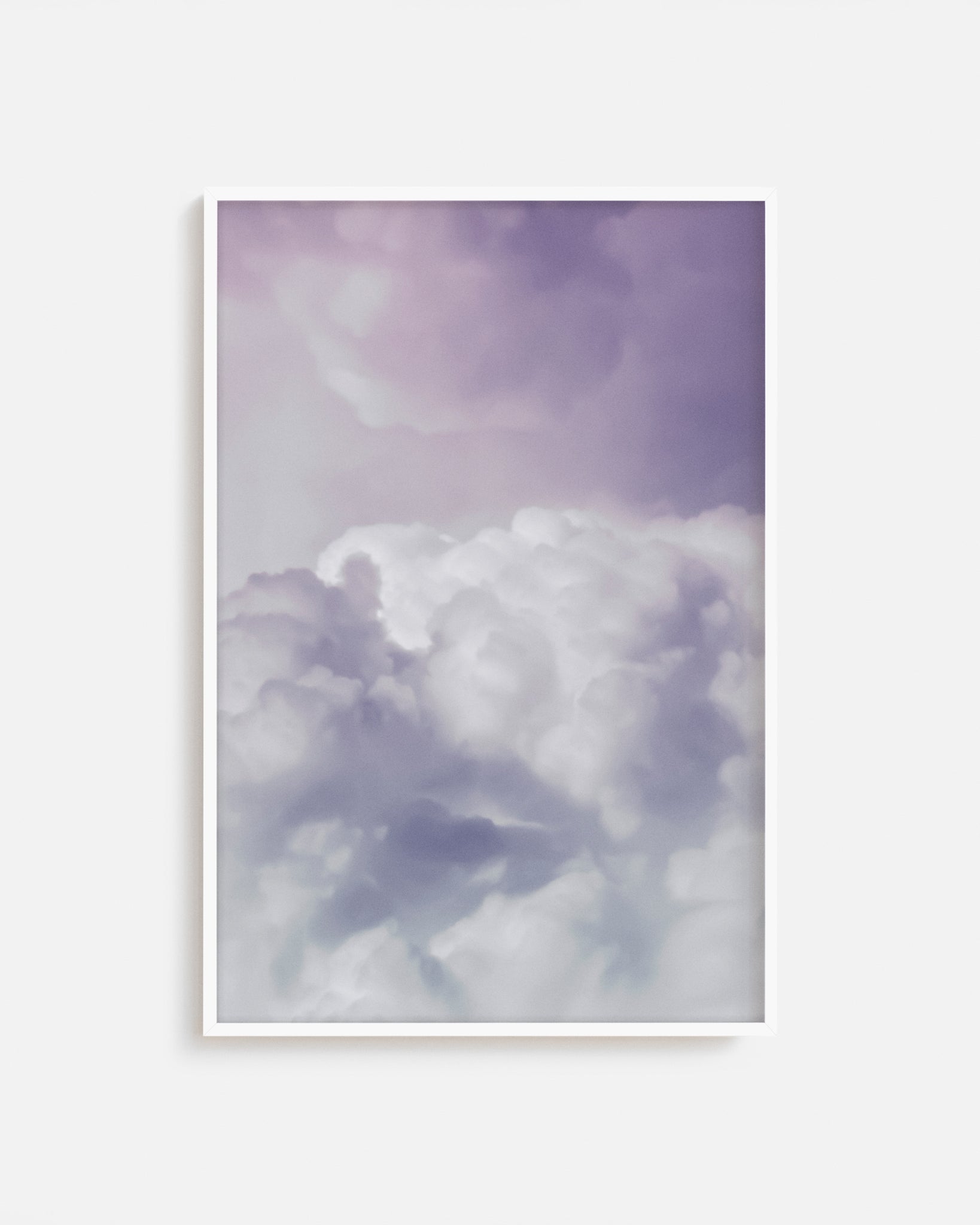 Cuadro fotográfico de nubes enmarcado - decoración de interiores