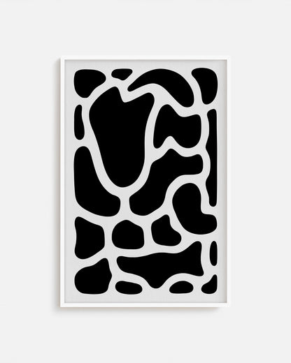 Lámina diseño abstracto, impreso y enmarcado
