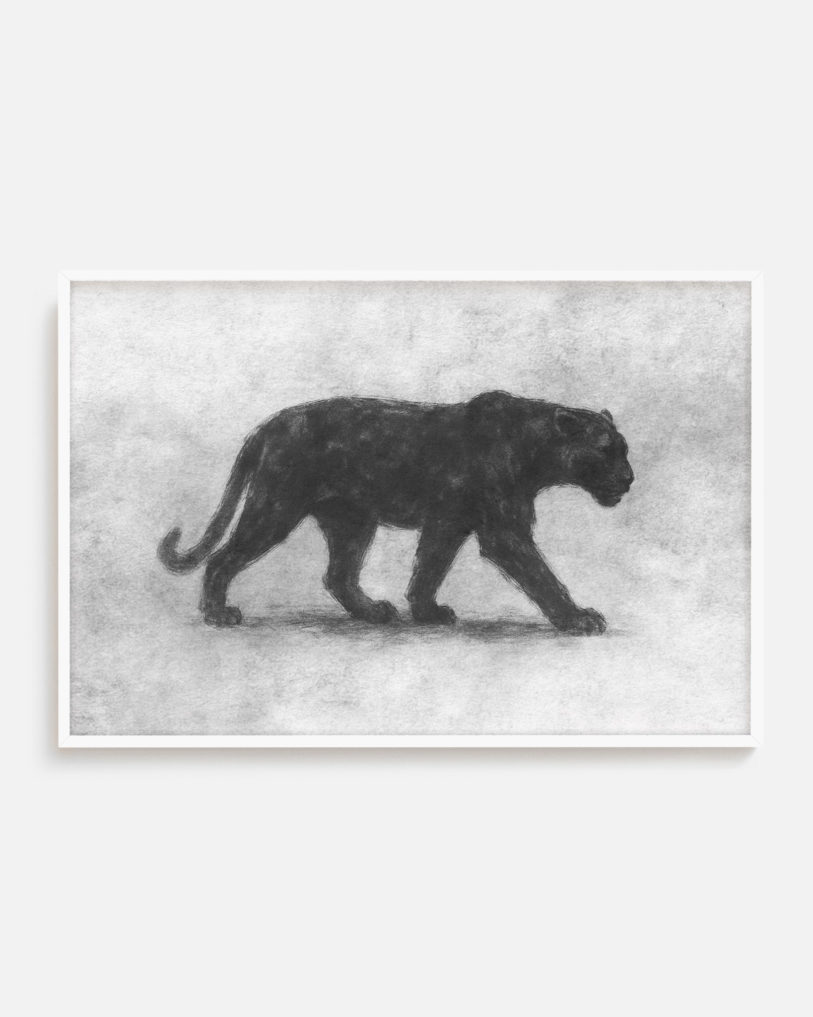 Ilustración animal con estilo moderno enmarcado