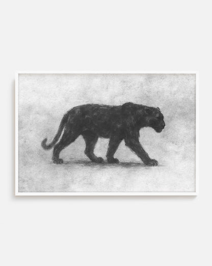 Ilustración animal con estilo moderno enmarcado