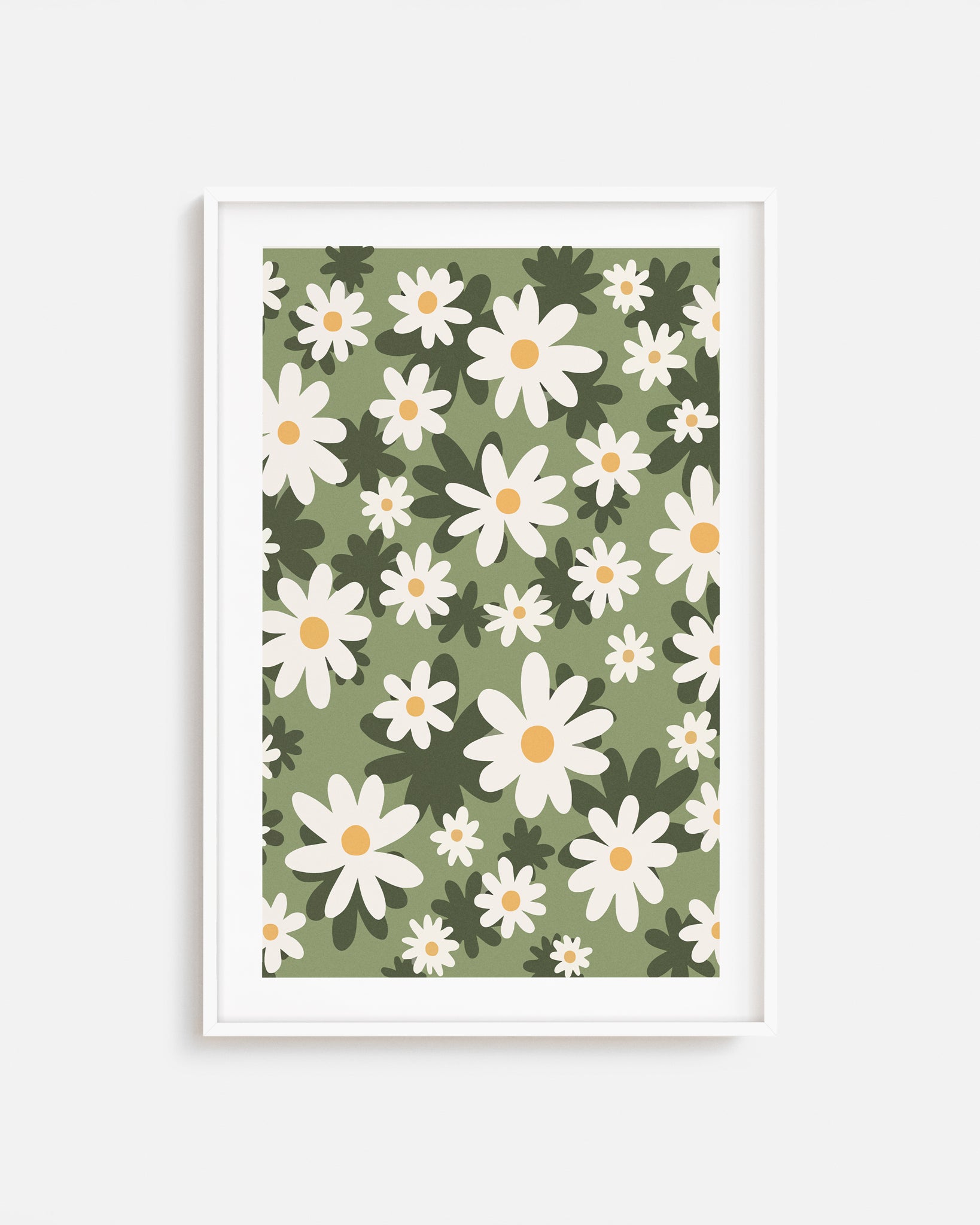 Cuadro de Lámina con Flores impreso y enmarcado