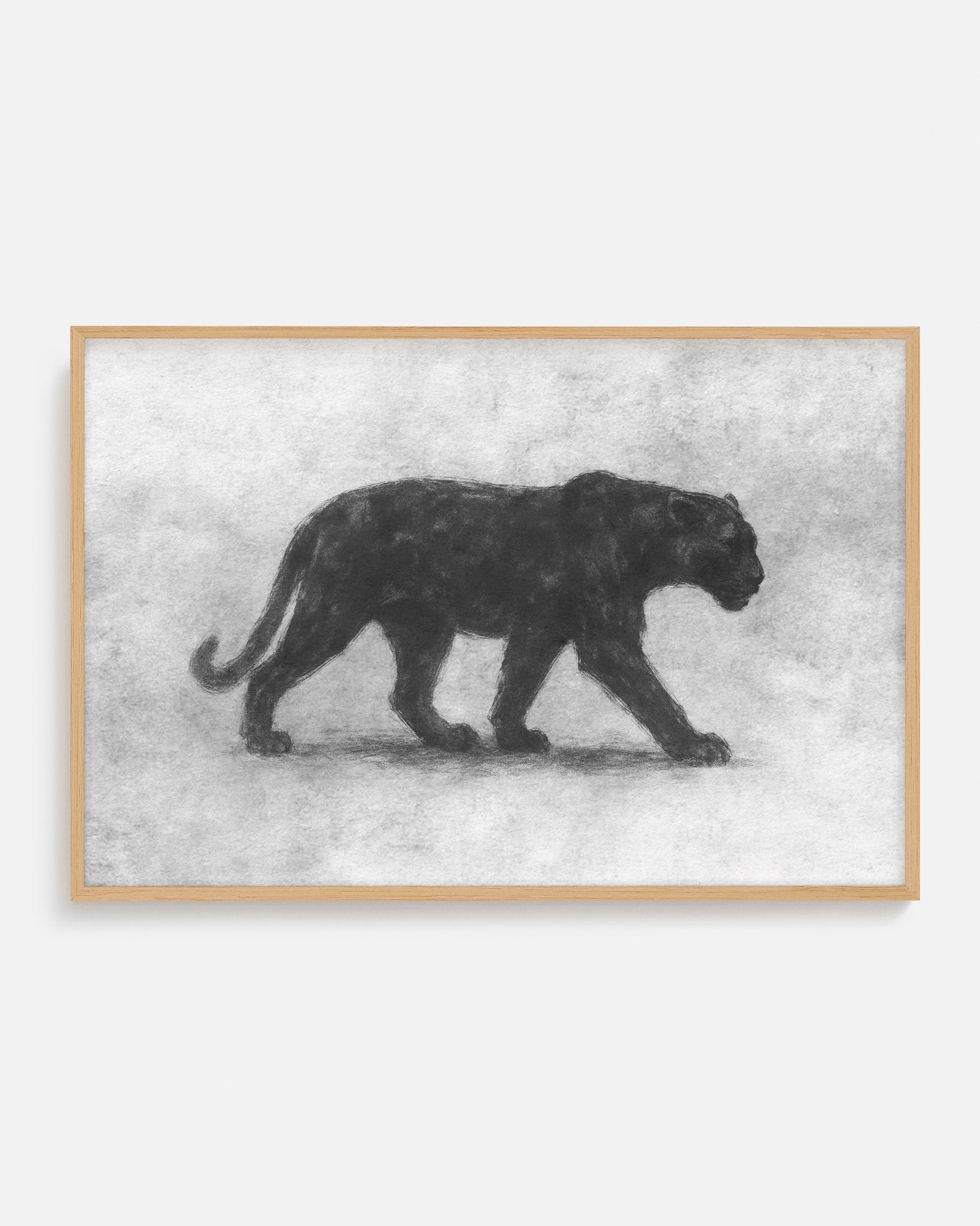 Ilustración animal con estilo moderno enmarcado