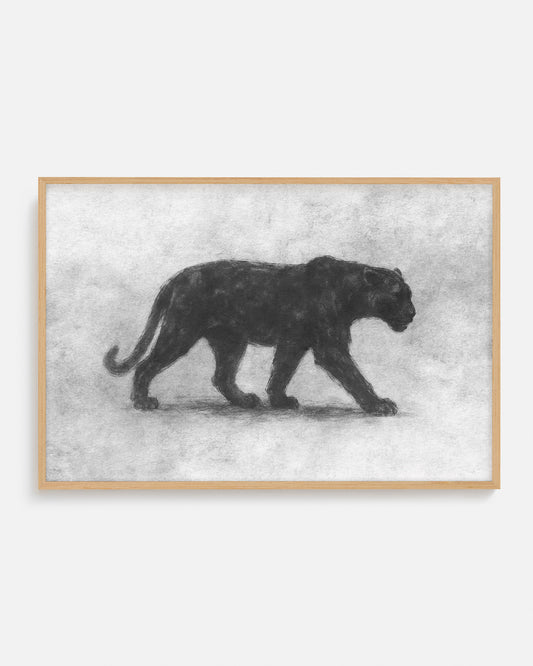 Ilustración animal con estilo moderno enmarcado