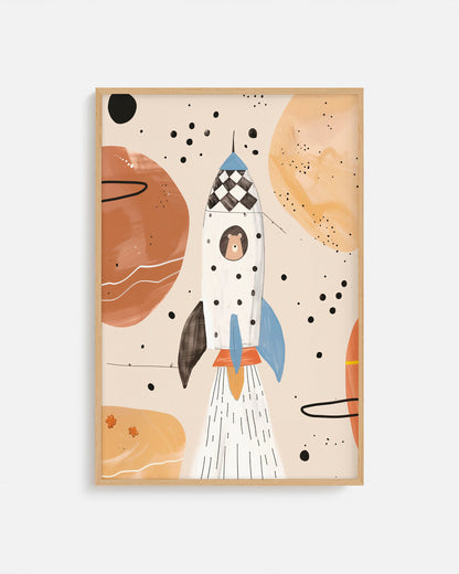 Impresión artística ideal para habitación infantil