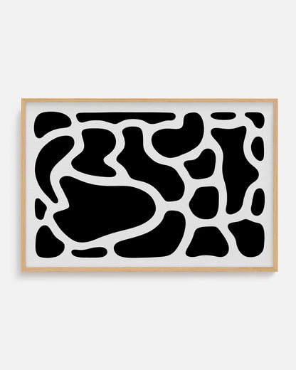 Lámina diseño abstracto, impreso y enmarcado