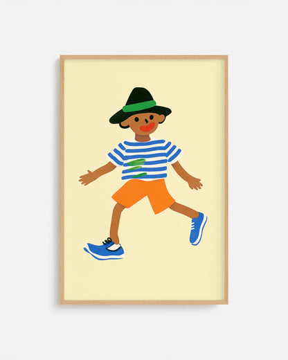 Ilustración moderna pensada para cuartos infantiles
