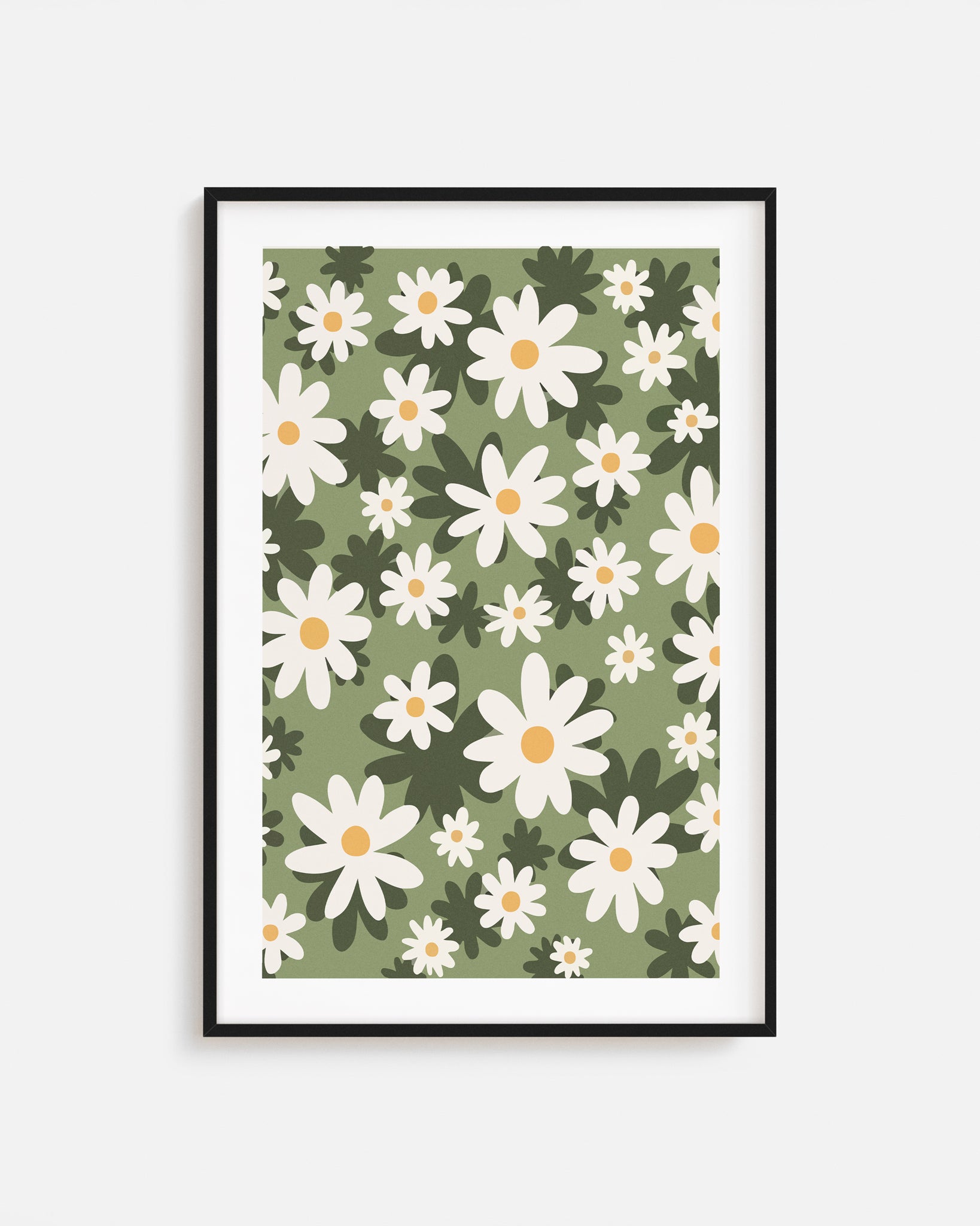 Cuadro de Lámina con Flores impreso y enmarcado