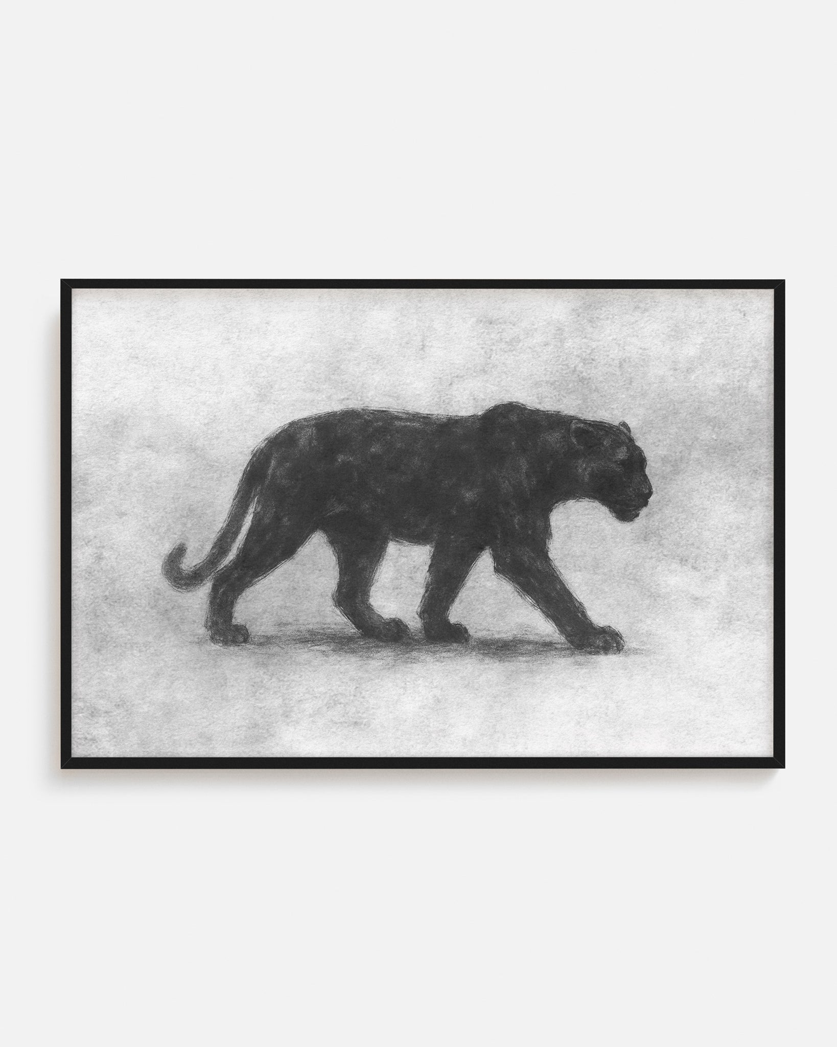 Ilustración animal con estilo moderno enmarcado
