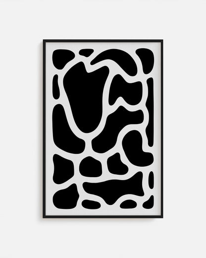 Lámina diseño abstracto, impreso y enmarcado