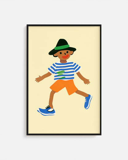 Ilustración moderna pensada para cuartos infantiles
